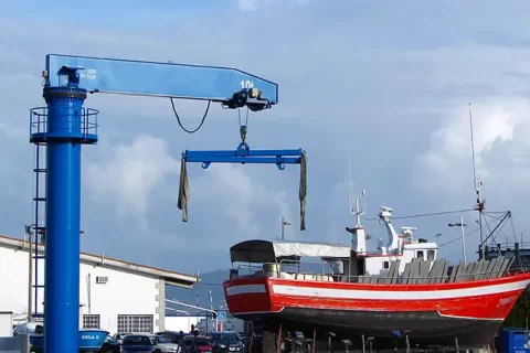 Pillar Boat Jib Crane